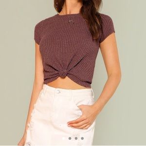 Waffle Knot Crop Top - NEVER WORN